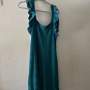 Anthropology blue knitted dress